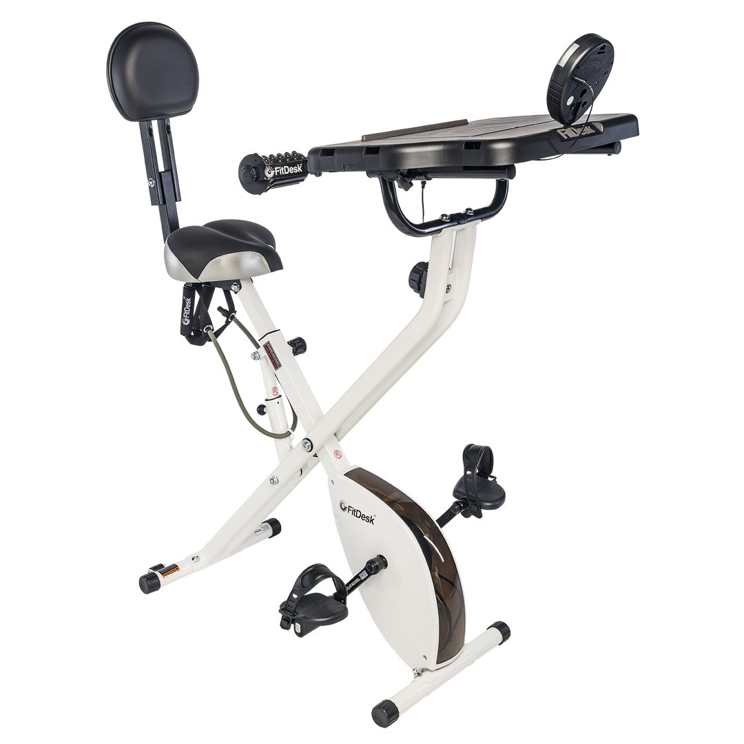 FitDesk Under Desk Bike Pedal Machine with Magnetic Resistance for Quiet,  Fluid Motion - Adjustable Tension with Digital Performance Meter