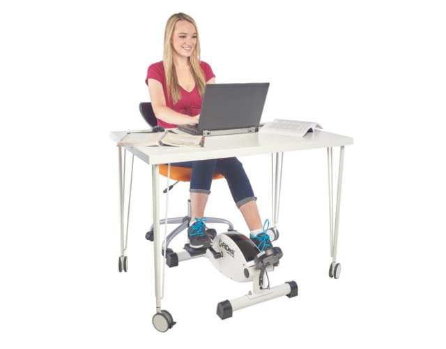 Under Desk Cycle  Exercise While You Work at Your Desk or Watch TV –  FitDesk
