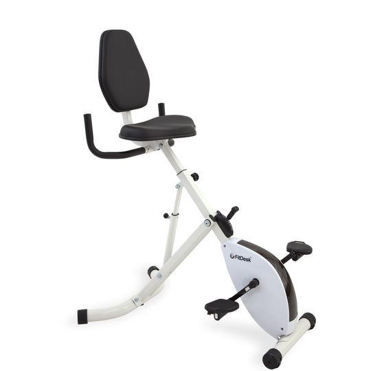 FitDesk Standing Desk Bike with handles up